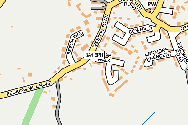 BA4 6PH map - OS OpenMap – Local (Ordnance Survey) BA4 6PH map - OS OpenMap – Local (Ordnance Survey)
