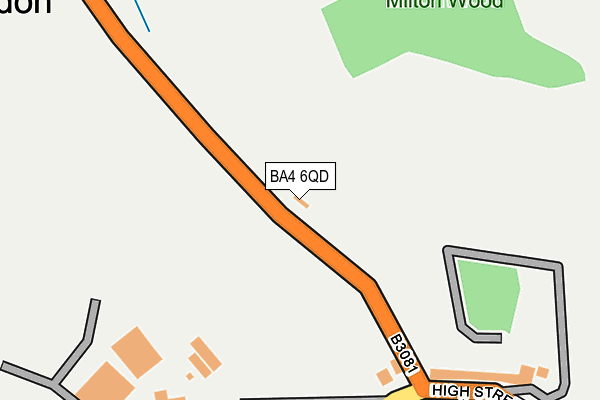 BA4 6QD map - OS OpenMap – Local (Ordnance Survey) BA4 6QD map - OS OpenMap – Local (Ordnance Survey)