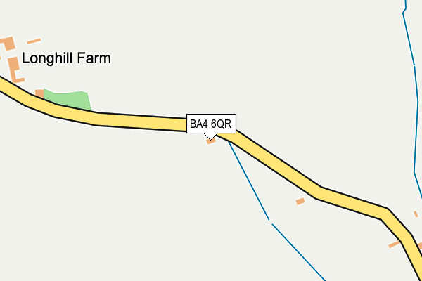 BA4 6QR map - OS OpenMap – Local (Ordnance Survey)