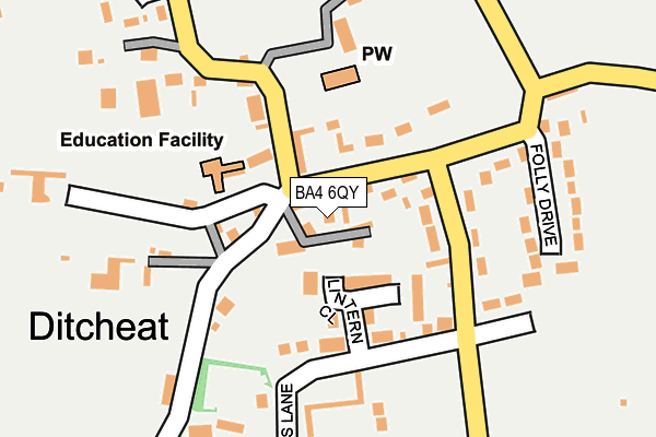 BA4 6QY map - OS OpenMap – Local (Ordnance Survey) BA4 6QY map - OS OpenMap – Local (Ordnance Survey)