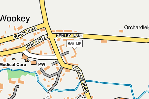 BA5 1JP map - OS OpenMap – Local (Ordnance Survey) BA5 1JP map - OS OpenMap – Local (Ordnance Survey)