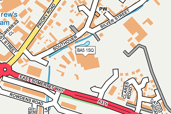 BA5 1SQ map - OS OpenMap – Local (Ordnance Survey) BA5 1SQ map - OS OpenMap – Local (Ordnance Survey)
