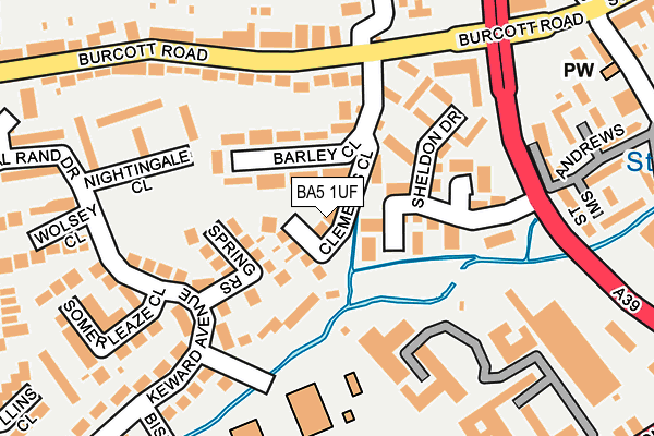 BA5 1UF map - OS OpenMap – Local (Ordnance Survey) BA5 1UF map - OS OpenMap – Local (Ordnance Survey)