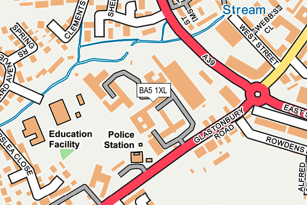 BA5 1XL map - OS OpenMap – Local (Ordnance Survey) BA5 1XL map - OS OpenMap – Local (Ordnance Survey)
