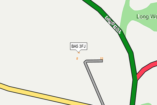 BA5 3FJ map - OS OpenMap – Local (Ordnance Survey) BA5 3FJ map - OS OpenMap – Local (Ordnance Survey)