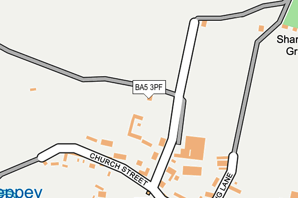BA5 3PF map - OS OpenMap – Local (Ordnance Survey) BA5 3PF map - OS OpenMap – Local (Ordnance Survey)