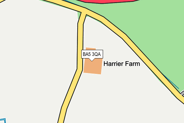 BA5 3QA map - OS OpenMap – Local (Ordnance Survey)