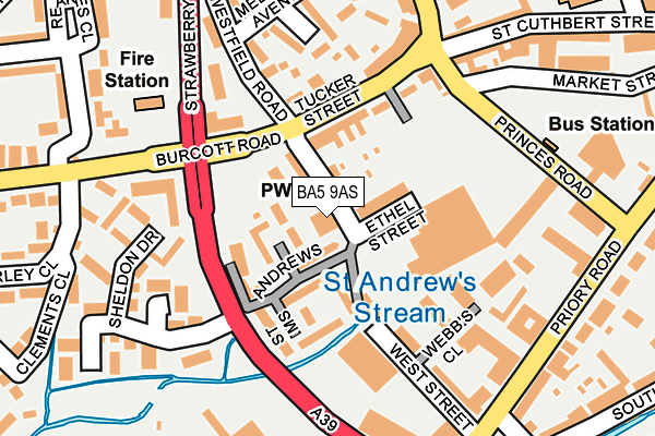 BA5 9AS map - OS OpenMap – Local (Ordnance Survey) BA5 9AS map - OS OpenMap – Local (Ordnance Survey)