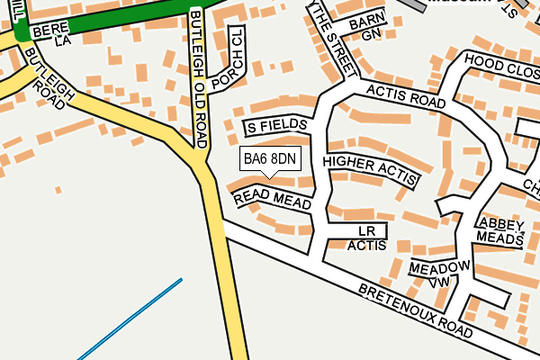 BA6 8DN map - OS OpenMap – Local (Ordnance Survey) BA6 8DN map - OS OpenMap – Local (Ordnance Survey)