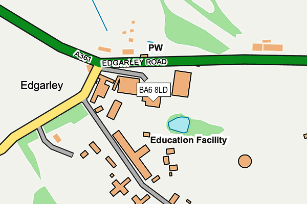 BA6 8LD map - OS OpenMap – Local (Ordnance Survey) BA6 8LD map - OS OpenMap – Local (Ordnance Survey)