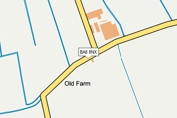 BA6 8NX map - OS OpenMap – Local (Ordnance Survey) BA6 8NX map - OS OpenMap – Local (Ordnance Survey)