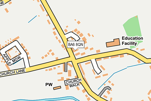 BA6 8QN map - OS OpenMap – Local (Ordnance Survey) BA6 8QN map - OS OpenMap – Local (Ordnance Survey)