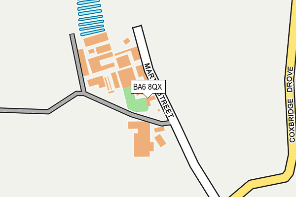 BA6 8QX map - OS OpenMap – Local (Ordnance Survey) BA6 8QX map - OS OpenMap – Local (Ordnance Survey)