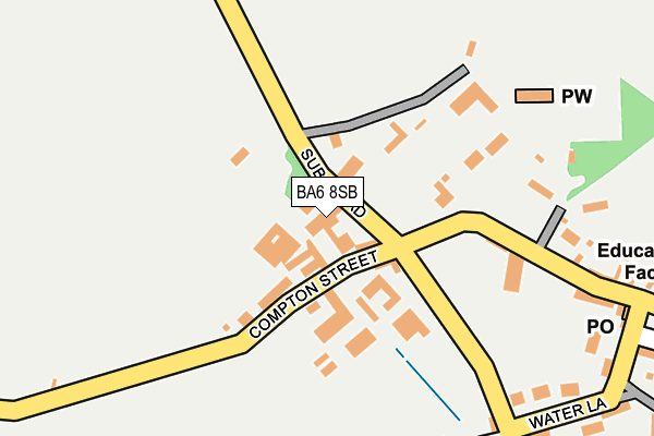 BA6 8SB map - OS OpenMap – Local (Ordnance Survey) BA6 8SB map - OS OpenMap – Local (Ordnance Survey)