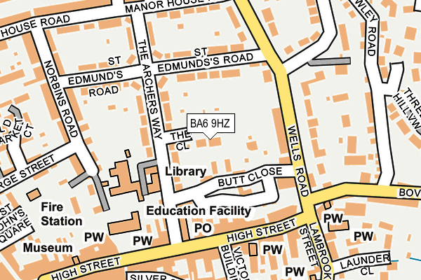 BA6 9HZ map - OS OpenMap – Local (Ordnance Survey) BA6 9HZ map - OS OpenMap – Local (Ordnance Survey)