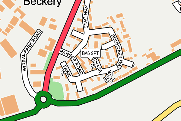 BA6 9PT map - OS OpenMap – Local (Ordnance Survey) BA6 9PT map - OS OpenMap – Local (Ordnance Survey)