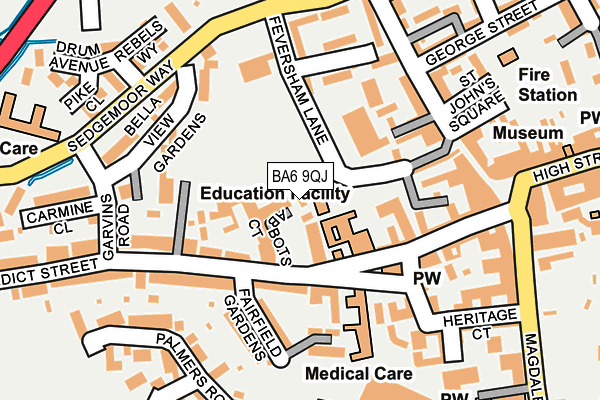 BA6 9QJ map - OS OpenMap – Local (Ordnance Survey) BA6 9QJ map - OS OpenMap – Local (Ordnance Survey)
