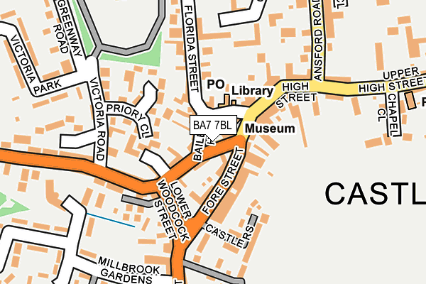 BA7 7BL map - OS OpenMap – Local (Ordnance Survey) BA7 7BL map - OS OpenMap – Local (Ordnance Survey)