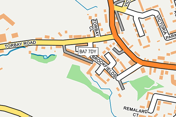 BA7 7DY map - OS OpenMap – Local (Ordnance Survey) BA7 7DY map - OS OpenMap – Local (Ordnance Survey)