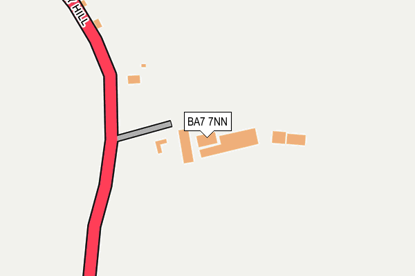 BA7 7NN map - OS OpenMap – Local (Ordnance Survey) BA7 7NN map - OS OpenMap – Local (Ordnance Survey)
