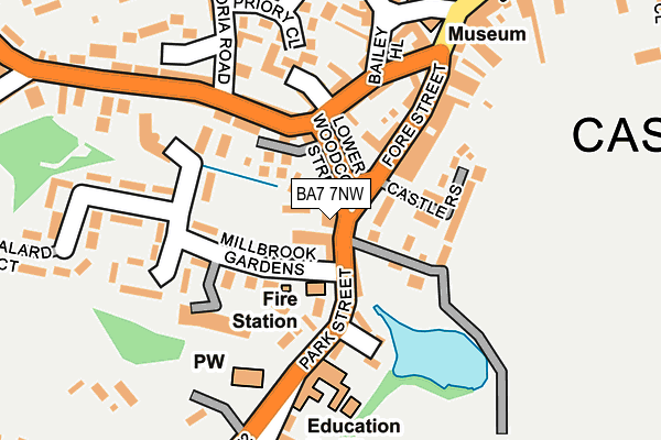 BA7 7NW map - OS OpenMap – Local (Ordnance Survey) BA7 7NW map - OS OpenMap – Local (Ordnance Survey)