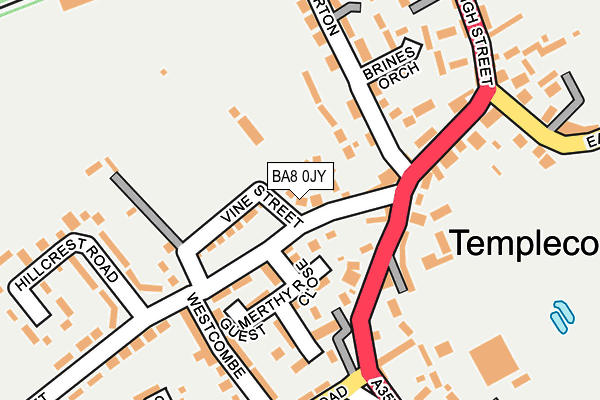 BA8 0JY map - OS OpenMap – Local (Ordnance Survey) BA8 0JY map - OS OpenMap – Local (Ordnance Survey)