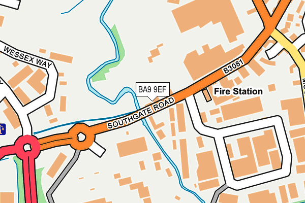 BA9 9EF map - OS OpenMap – Local (Ordnance Survey) BA9 9EF map - OS OpenMap – Local (Ordnance Survey)