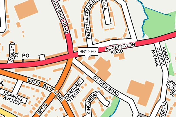 BB1 2EG map - OS OpenMap – Local (Ordnance Survey) BB1 2EG map - OS OpenMap – Local (Ordnance Survey)