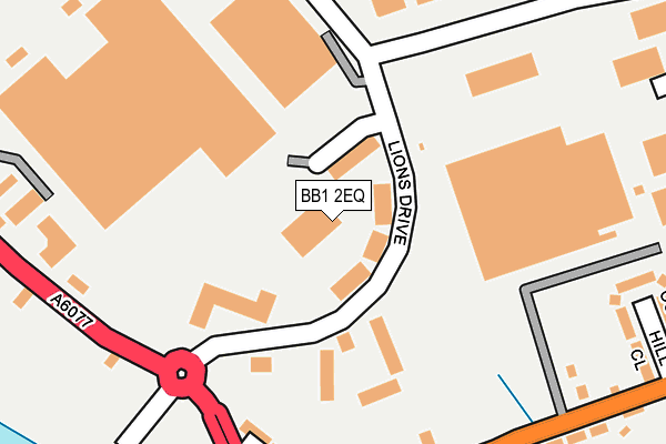 BB1 2EQ map - OS OpenMap – Local (Ordnance Survey) BB1 2EQ map - OS OpenMap – Local (Ordnance Survey)
