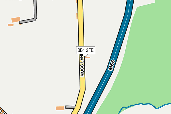 BB1 2FE map - OS OpenMap – Local (Ordnance Survey) BB1 2FE map - OS OpenMap – Local (Ordnance Survey)