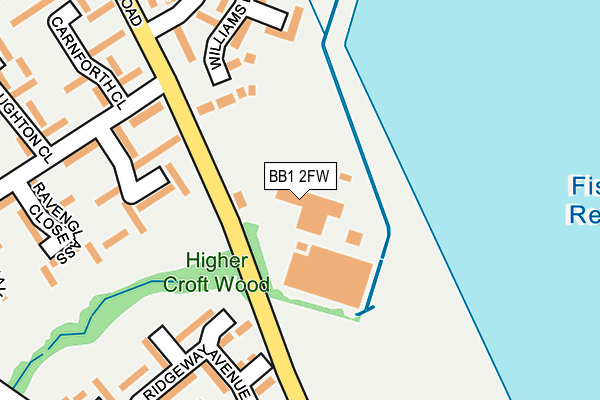 BB1 2FW map - OS OpenMap – Local (Ordnance Survey) BB1 2FW map - OS OpenMap – Local (Ordnance Survey)