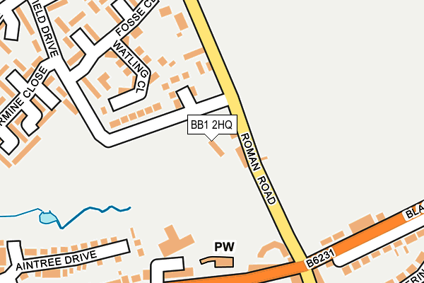 BB1 2HQ map - OS OpenMap – Local (Ordnance Survey) BB1 2HQ map - OS OpenMap – Local (Ordnance Survey)