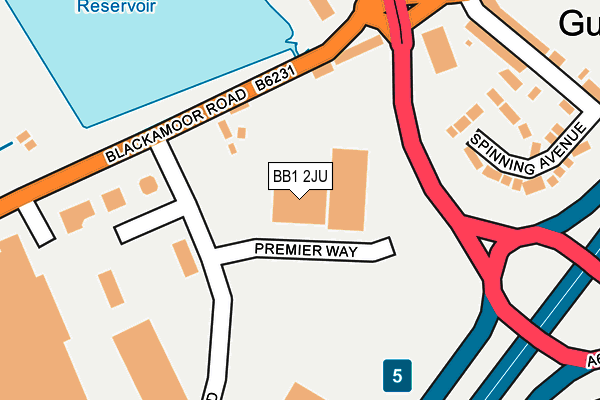 BB1 2JU map - OS OpenMap – Local (Ordnance Survey) BB1 2JU map - OS OpenMap – Local (Ordnance Survey)