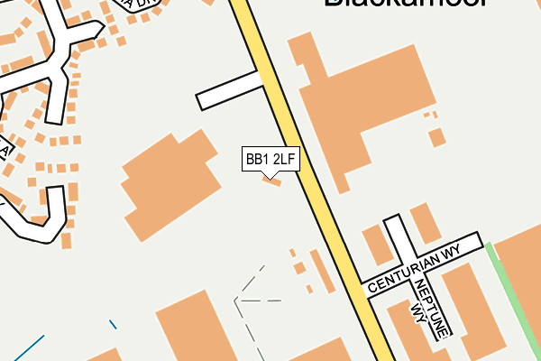 BB1 2LF map - OS OpenMap – Local (Ordnance Survey) BB1 2LF map - OS OpenMap – Local (Ordnance Survey)
