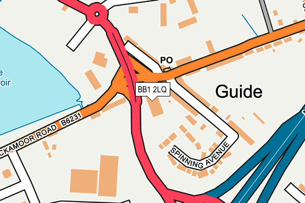 BB1 2LQ map - OS OpenMap – Local (Ordnance Survey) BB1 2LQ map - OS OpenMap – Local (Ordnance Survey)