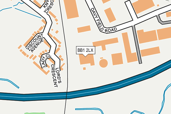 BB1 2LX map - OS OpenMap – Local (Ordnance Survey) BB1 2LX map - OS OpenMap – Local (Ordnance Survey)