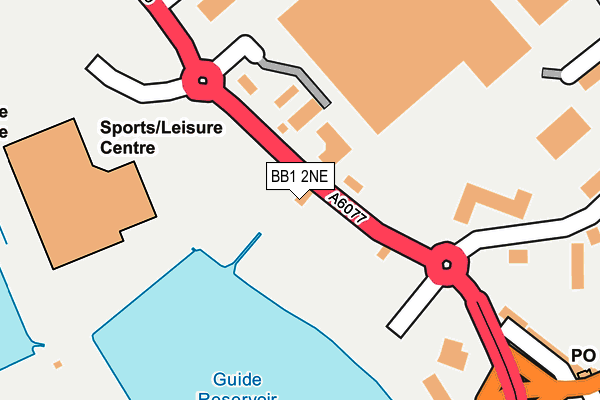 BB1 2NE map - OS OpenMap – Local (Ordnance Survey) BB1 2NE map - OS OpenMap – Local (Ordnance Survey)