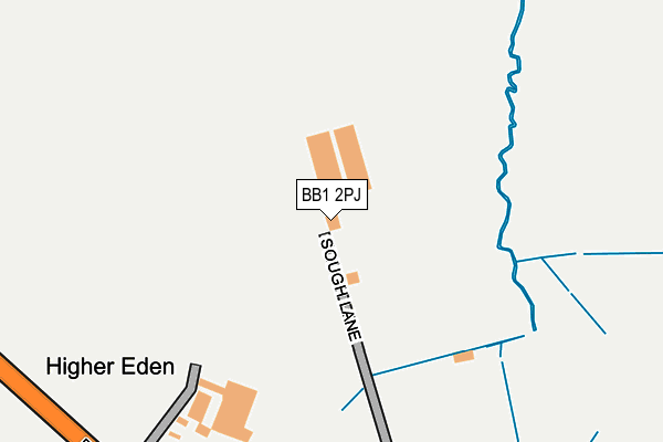 BB1 2PJ map - OS OpenMap – Local (Ordnance Survey) BB1 2PJ map - OS OpenMap – Local (Ordnance Survey)