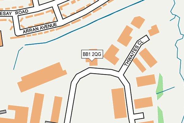 BB1 2QG map - OS OpenMap – Local (Ordnance Survey) BB1 2QG map - OS OpenMap – Local (Ordnance Survey)