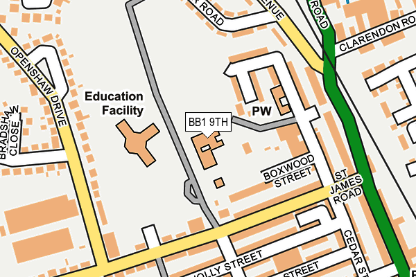 BB1 9TH map - OS OpenMap – Local (Ordnance Survey) BB1 9TH map - OS OpenMap – Local (Ordnance Survey)
