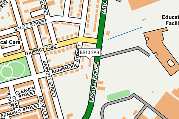 BB10 2AS map - OS OpenMap – Local (Ordnance Survey) BB10 2AS map - OS OpenMap – Local (Ordnance Survey)