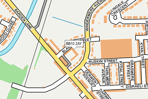 BB10 2AY map - OS OpenMap – Local (Ordnance Survey) BB10 2AY map - OS OpenMap – Local (Ordnance Survey)