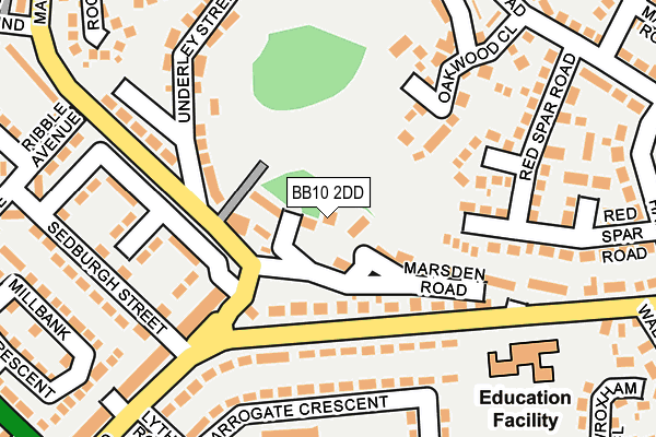 BB10 2DD map - OS OpenMap – Local (Ordnance Survey) BB10 2DD map - OS OpenMap – Local (Ordnance Survey)
