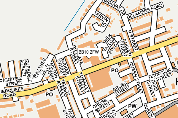 BB10 2FW map - OS OpenMap – Local (Ordnance Survey) BB10 2FW map - OS OpenMap – Local (Ordnance Survey)