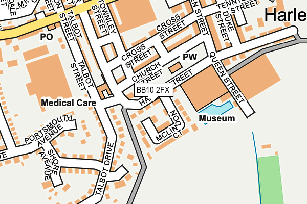 BB10 2FX map - OS OpenMap – Local (Ordnance Survey) BB10 2FX map - OS OpenMap – Local (Ordnance Survey)