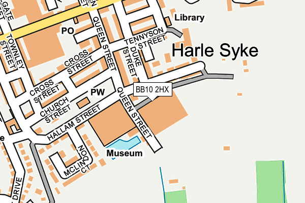 BB10 2HX map - OS OpenMap – Local (Ordnance Survey) BB10 2HX map - OS OpenMap – Local (Ordnance Survey)