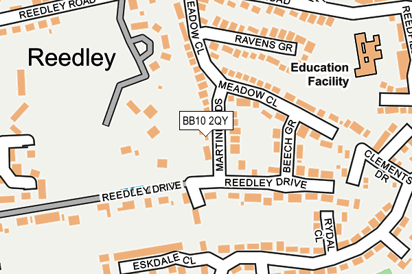 BB10 2QY map - OS OpenMap – Local (Ordnance Survey) BB10 2QY map - OS OpenMap – Local (Ordnance Survey)