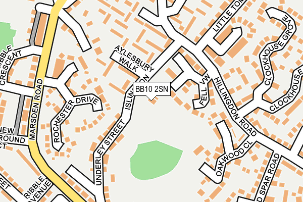 BB10 2SN map - OS OpenMap – Local (Ordnance Survey) BB10 2SN map - OS OpenMap – Local (Ordnance Survey)