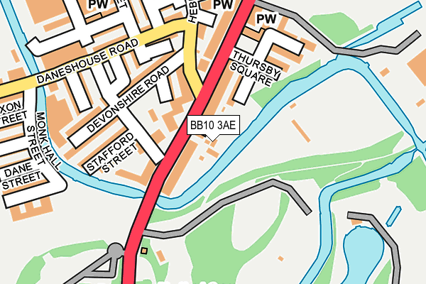 BB10 3AE map - OS OpenMap – Local (Ordnance Survey) BB10 3AE map - OS OpenMap – Local (Ordnance Survey)