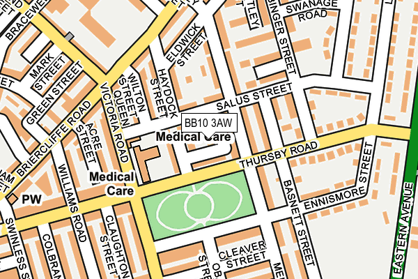 BB10 3AW map - OS OpenMap – Local (Ordnance Survey) BB10 3AW map - OS OpenMap – Local (Ordnance Survey)